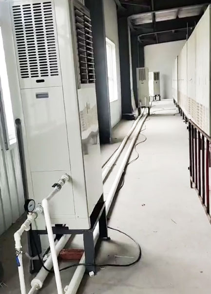 配電室の床置きキャビネット